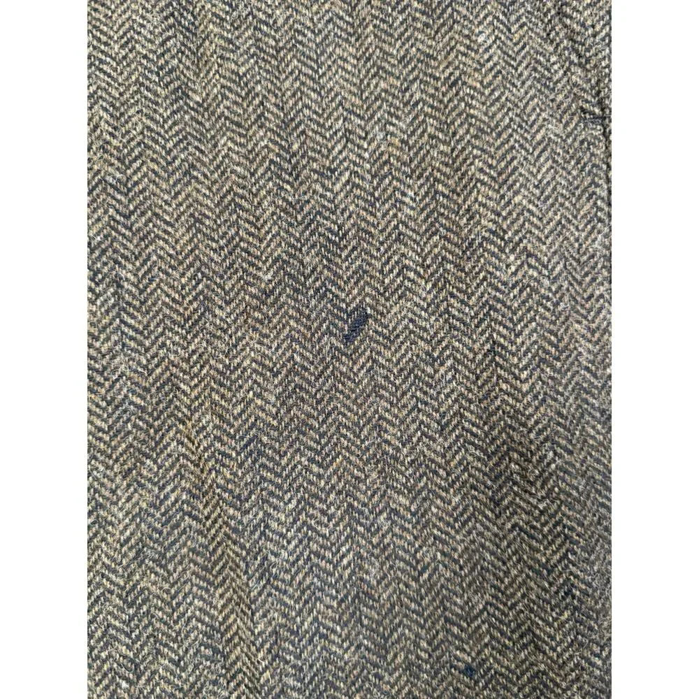 J.Crew Bowery Men’s 31x27 Moon British Cloth Wool Herringbone Tweed Pants Brown